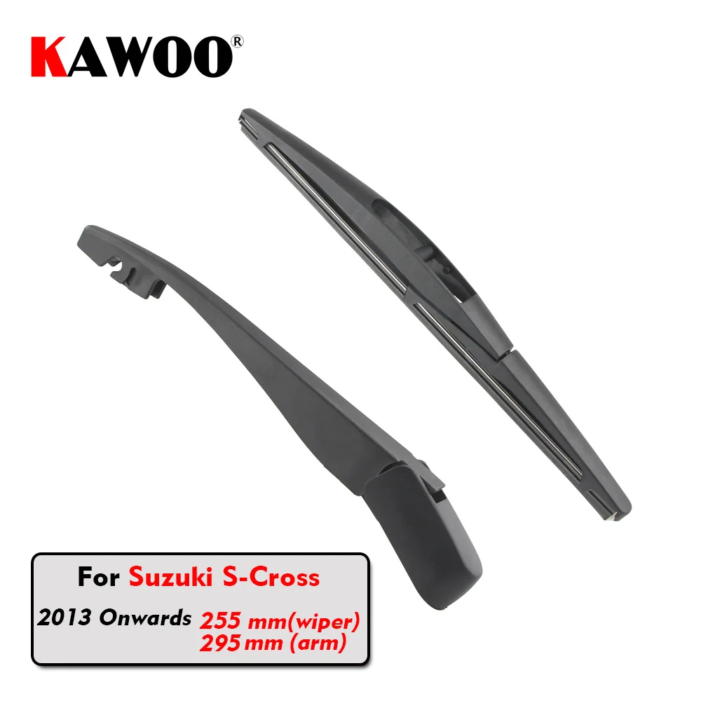 

KAWOO Car Rear Wiper Blade Blades Back Window Wipers Arm For Suzuki S-Cross Hatchback (2013 Onwards) 255mm Auto Windscreen Blade