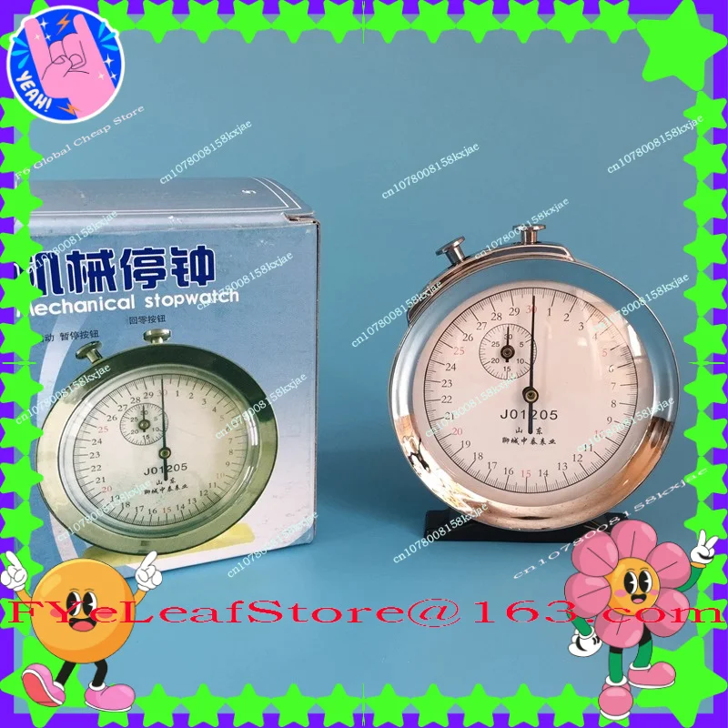 J01205 Mechanical Stop Watch 30 Seconds 0.1 Seconds 0.1s for Physical Sports Timing