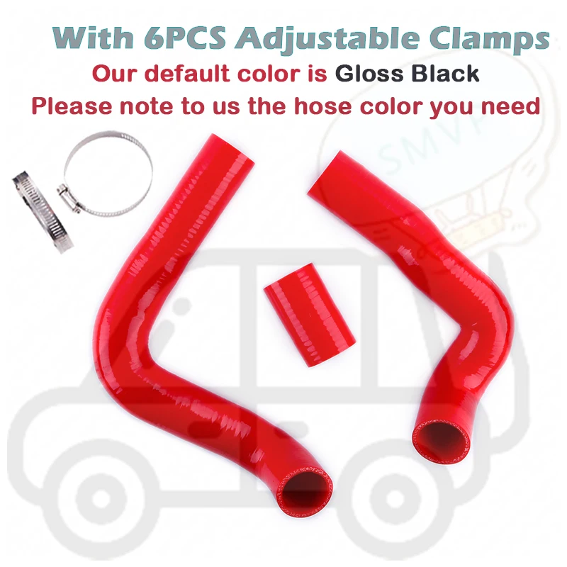 For Mitsubishi Pagero W20 2.8TD 2.8 TD Replacement Auto Parts Intercooler Hoses Silicone Tubes Kit Piping 4PLY 3PCS 11 Colors