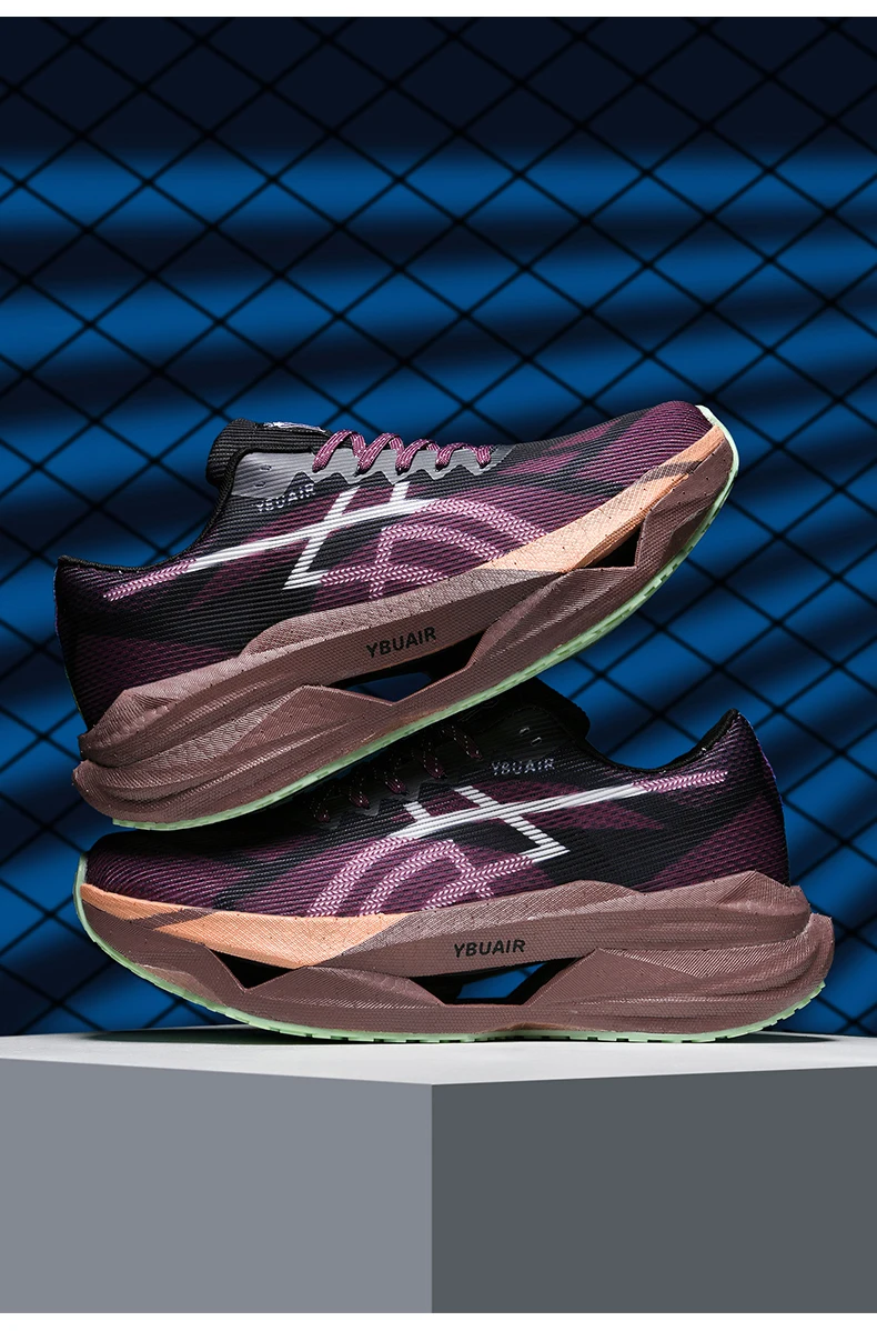 Marathon-Laufschuhe für Herren, leichte Spezial-Sportschuhe, Sneaker mit Carbonplatte, trendige, atmungsaktive Sportschuhe für Damen. – Detail 24