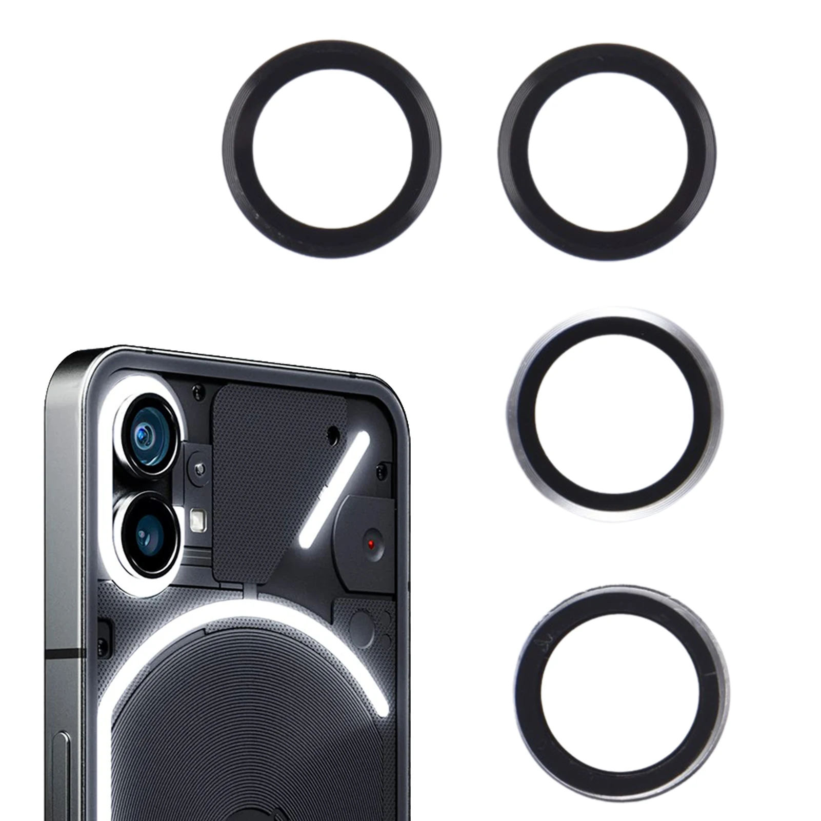 โลหะผสมโลหะสำหรับกล้องไม่มีอะไร Phone1 5G กล้องป้องกันหน้าจอเลนส์สำหรับ Nothing เล็มฝาครอบ