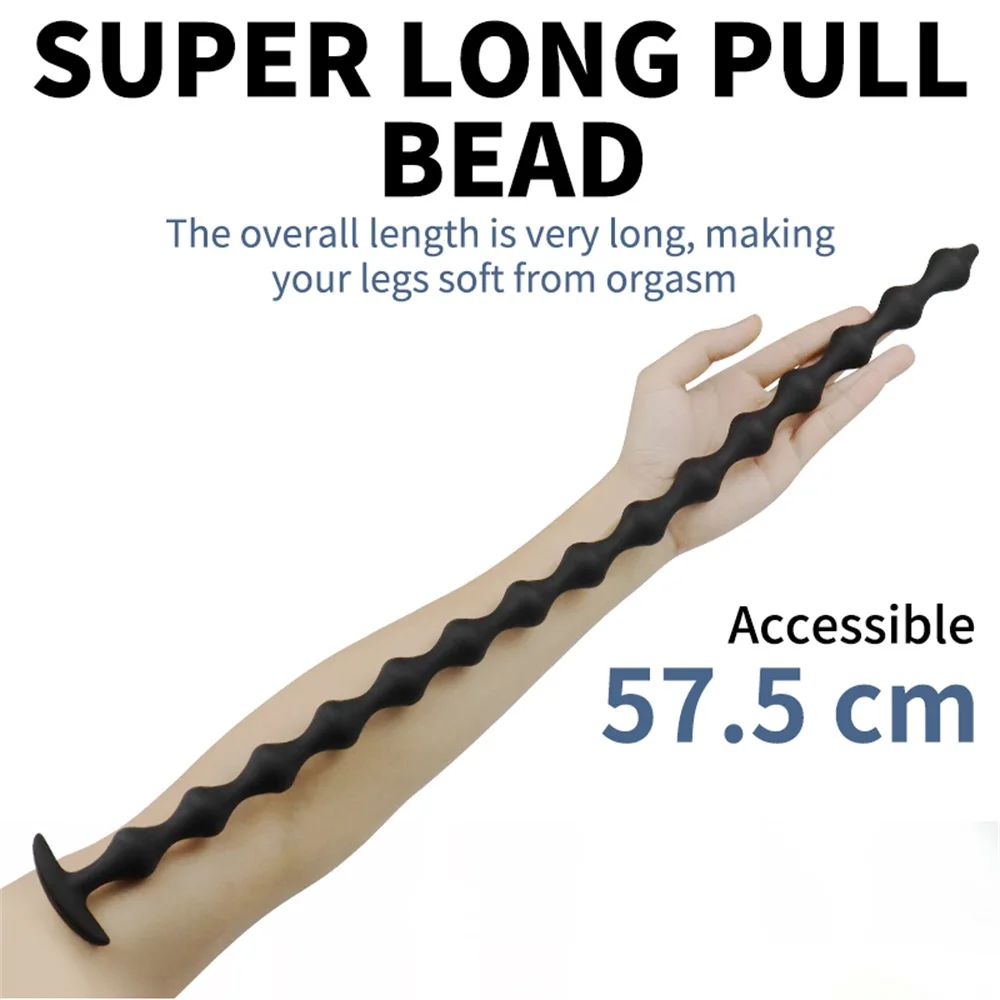 Soft Silicone Anal Plug Dildo Prostate Massage Long Butt Plug Vaginal Expansion Anus Dilator Masturbator Sex Toys For Women Men - view 5