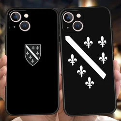 Bosnia And Herzegovina Passport Phone Case for iPhone 16 15 14 13 12 Pro Max 11 Pro Max 7 8 Plus XS XR Shockproof Silicone Shell