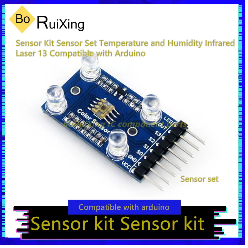 1PCS/LOT  Sensors Pack Sensor Kit Sensor Set Temperature and Humidity Infrared Laser 13 Compatible with Arduino