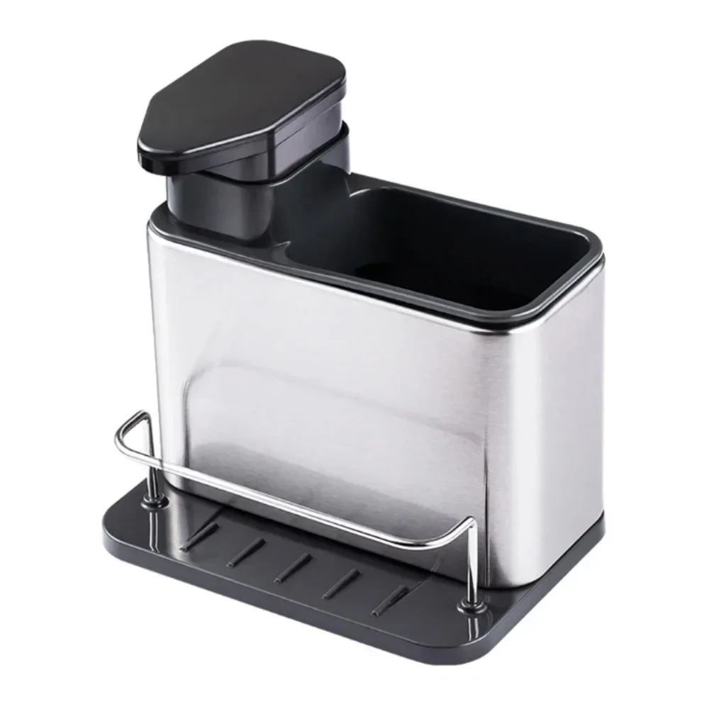 Soap Dispenser Hand Soap Bottle Kitchen Dishwashing Storage Rack Kitchen Supplies Combination Multifunctional Sink image 2