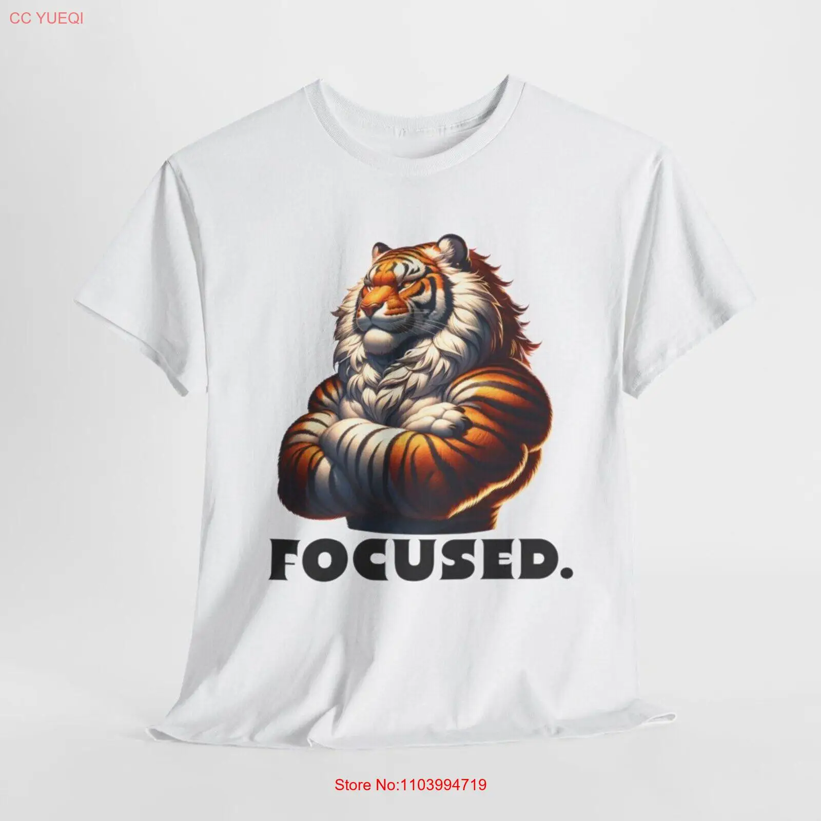 Graphic Tiger Focused T Shirt, Tiger Print Shirt, Unisex Shirt, Gift T Shirt, Ti