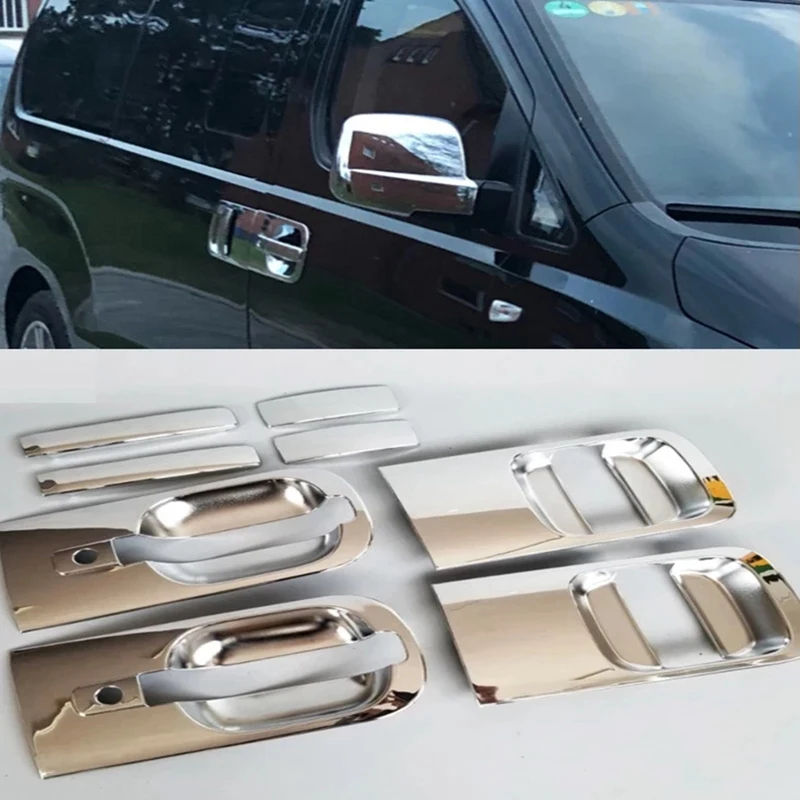 4Pcs For Hyundai H1 Grand Starex I800 Iload/Imax Chrome Door Outer Handle Cover Exterior Parts Auto Replacement Parts