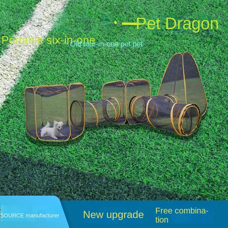 New Product Pet Cage Foldable Dog Supplies Domesticated Outdoor Game Channel Toy Cat Dog Playpen Manufacturer