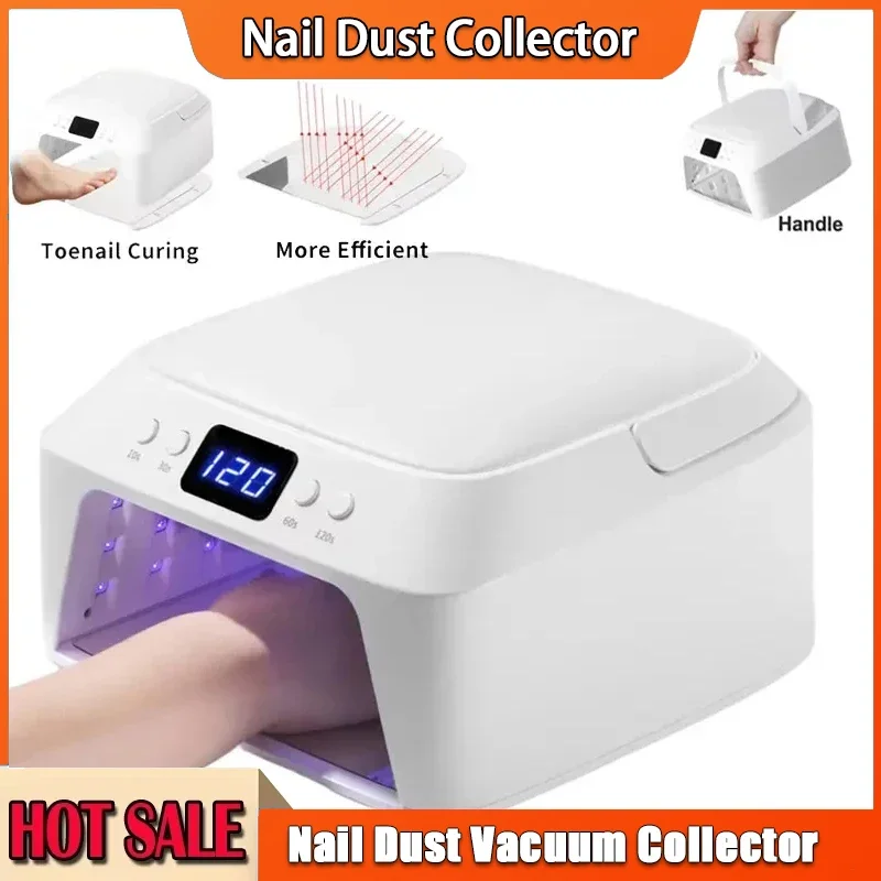 プロ仕様72W UVネイルランプ、71個のLED搭載、大きなハンドピロースペース、スマートセンサー付きネイルドライヤー、マニキュアとペディキュア用