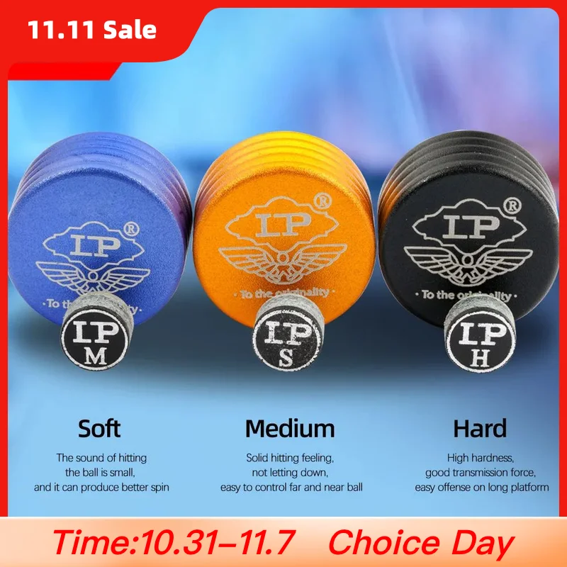 

LP Dream Billiards Snooker Super Cue Tip With Cushion 11mm S M H for billiard accessories