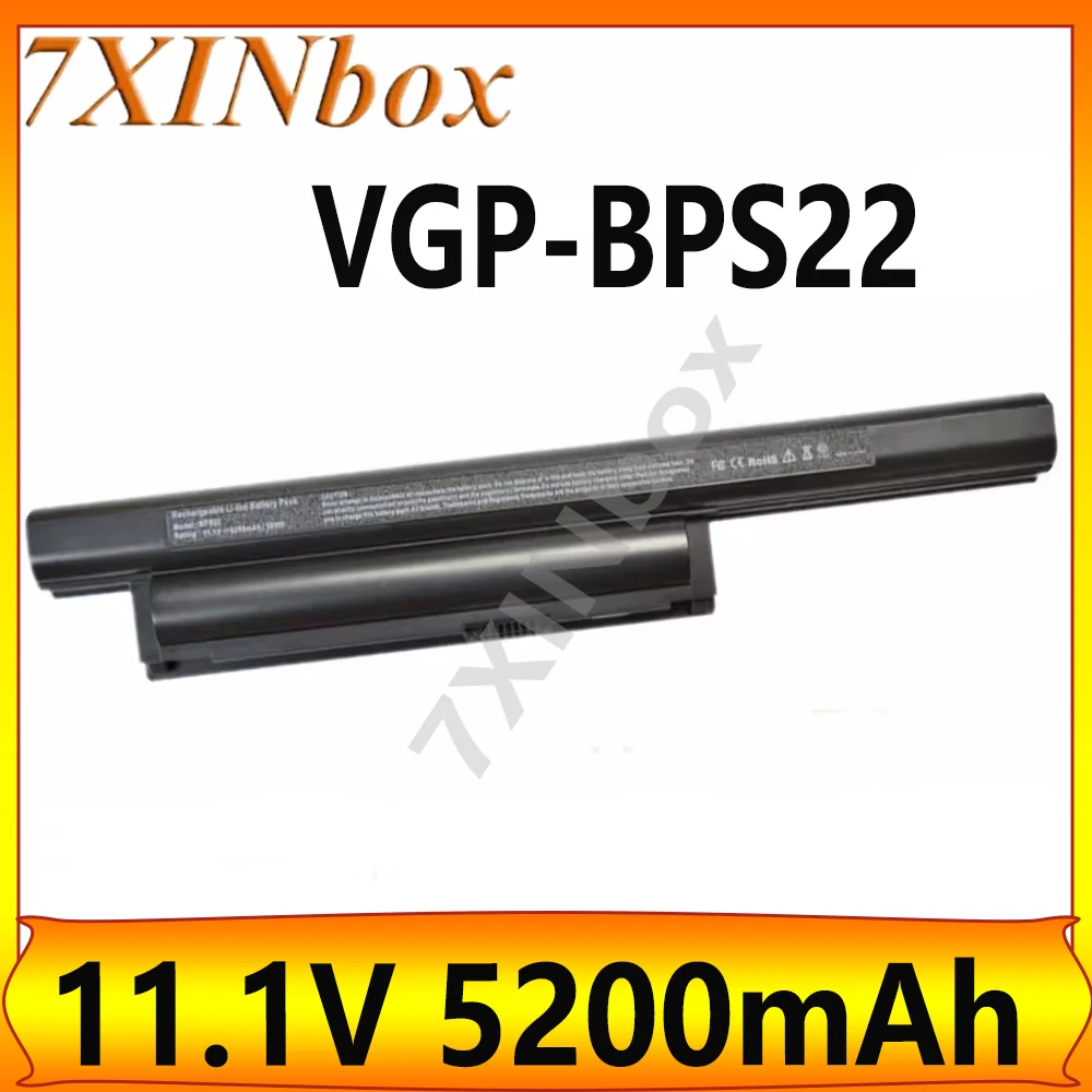 7XINbox VGP-BPS22 11.1V 5200mAh Laptop Battery For Sony VPC-EA12EN/BI VPC-EA13EH/L VPC-EA13EN/L VPC-EA15FA/B VPC-EA15FA/P