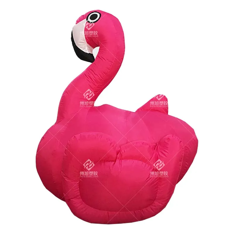 Flamingo inflável personalizado, decoração inflável de pano oxford, adereços de decoração de festa de evento