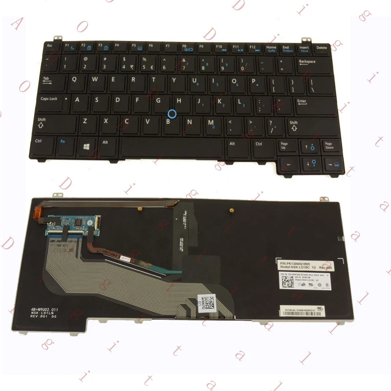 

Клавиатура WW PNC08 для ноутбука DELL Latitude E5440 с указателем и подсветкой