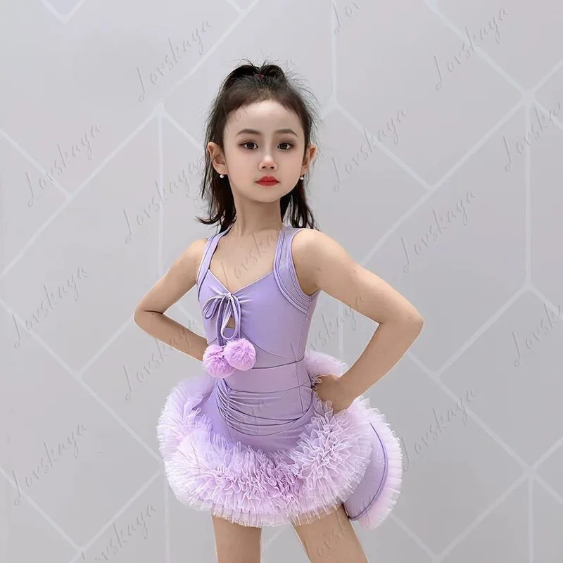 

Юбка для латинских танцев для девочек, тренировочная одежда, детская новая летняя одежда для выступлений в Интернете, знаменитости, одежда для выступлений для пожилых людей