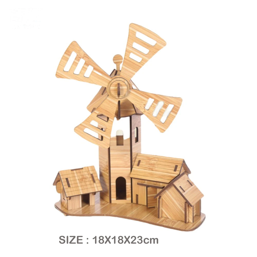 3D 나무 퍼즐 모델 게임스코지 코티지 DIY 수제 기계식 나무집 어린이 및 성인용 키트 기계식 деревянный конструк