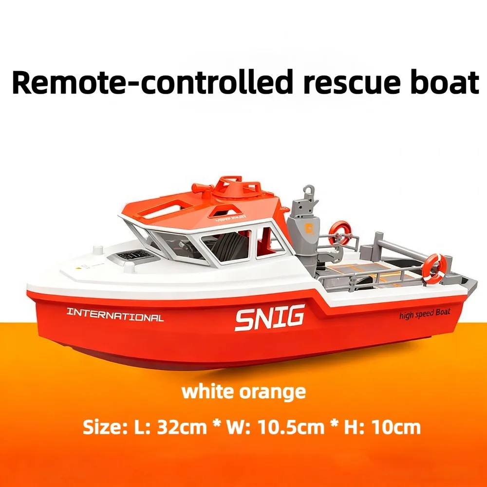 1/32 RC السفن 32 سنتيمتر فرش السيارات الإنقاذ التحكم عن بعد TugBoat متعدد الاتجاهات التحكم RC Schiffe نموذج RTR سفينة لعبة الصبي هدية