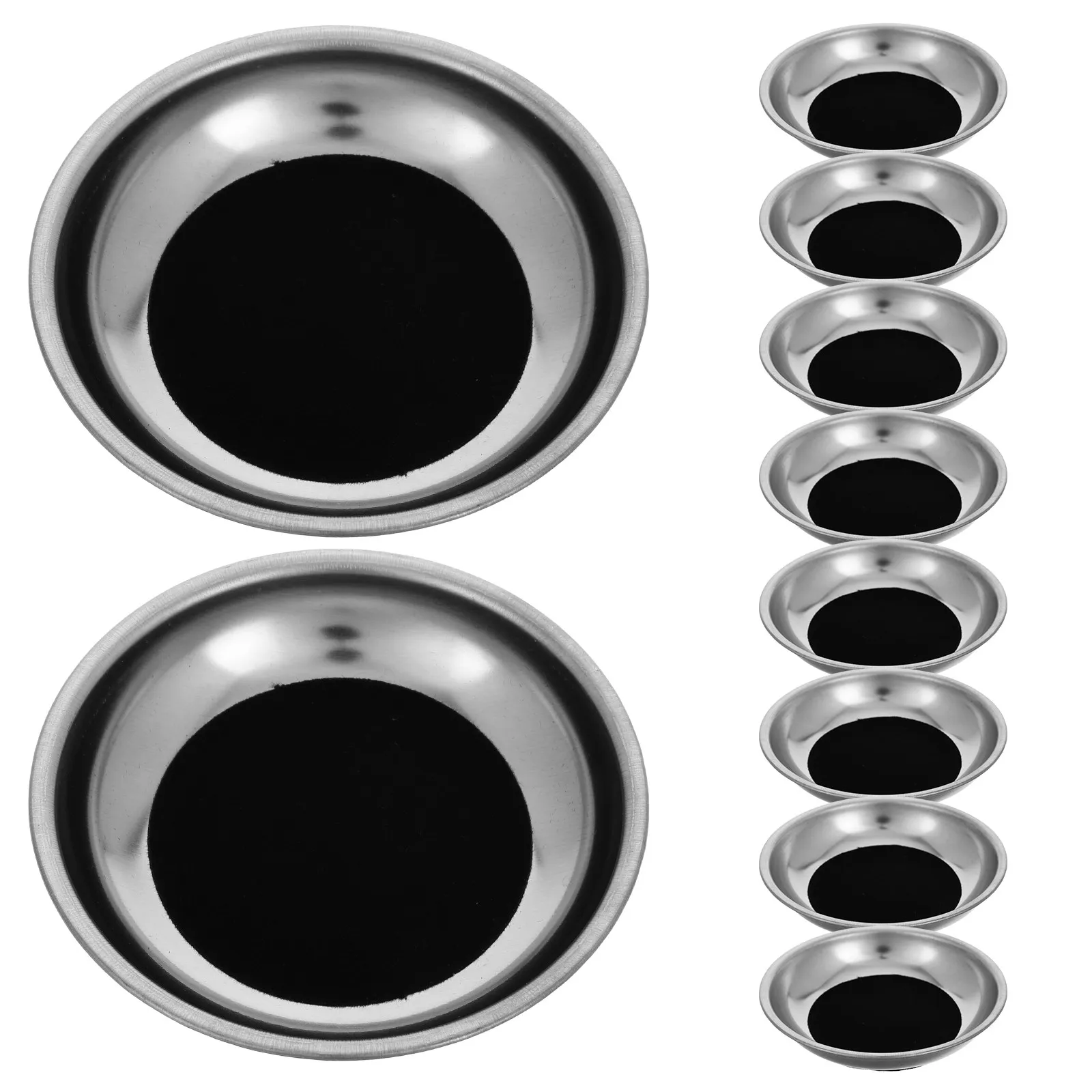 

10Pcs Magician Cup Pad Coin Vanishing Accessories for Magic Performance Coin Through Cup Trick Replacement Props