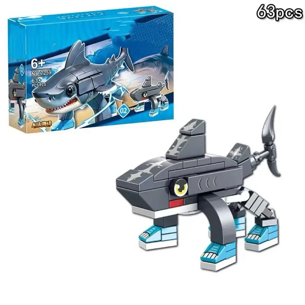 518PCS TTung Tung Sahur Figuur Blok Figuur Speelgoed Gift tralalero tralala Cartoon Blokken voor Kinderen Geschenken