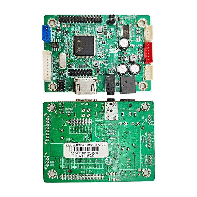 RTD2513V1.0 Driver Board HDMI Input To LVDS Output No-Drive Mainboard Industrial Display PC Control Board