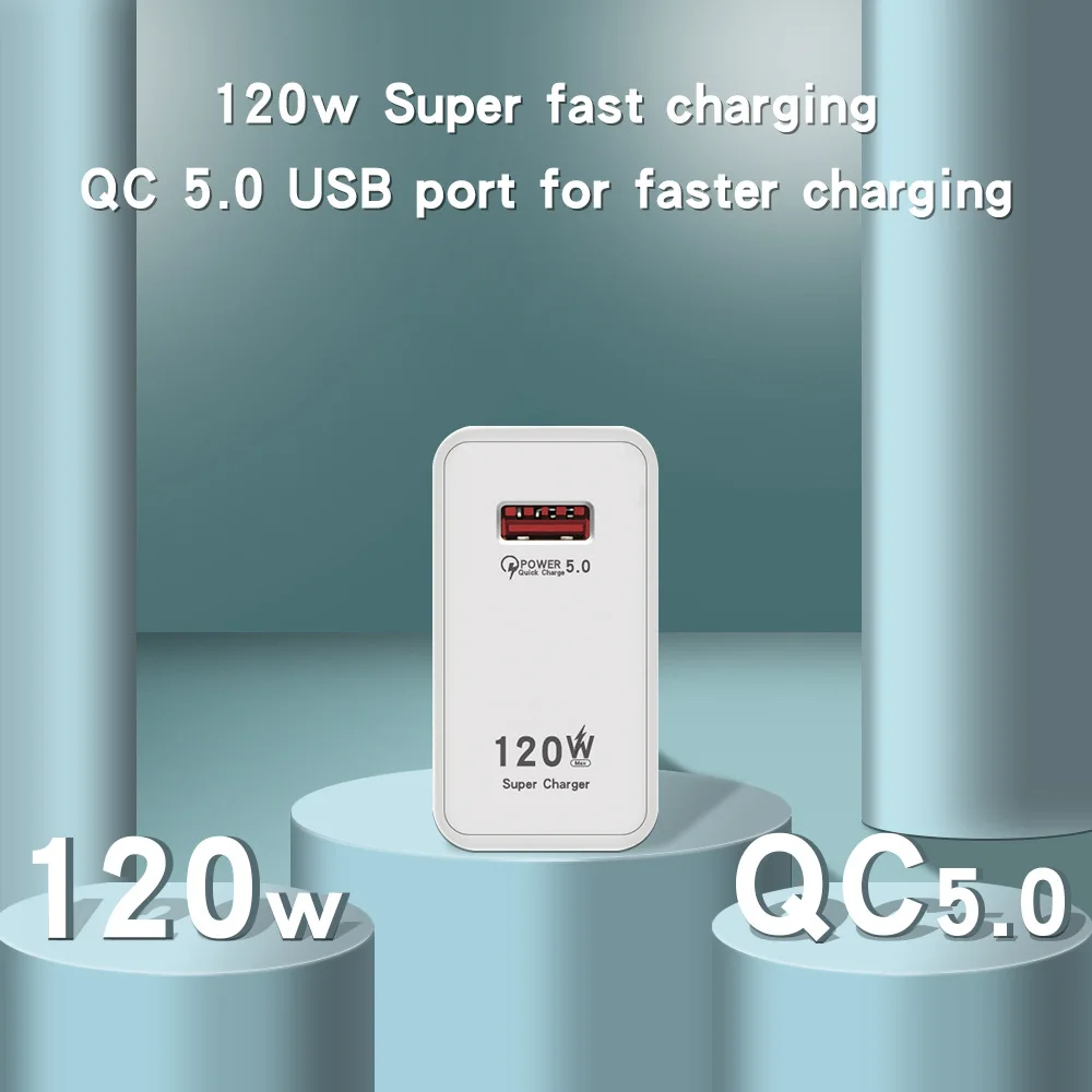 120W super fast charge beauty gauge charger is suitable for mi 12 / 12 Pro high speed flash charge Huawei Apple VIVO charging he