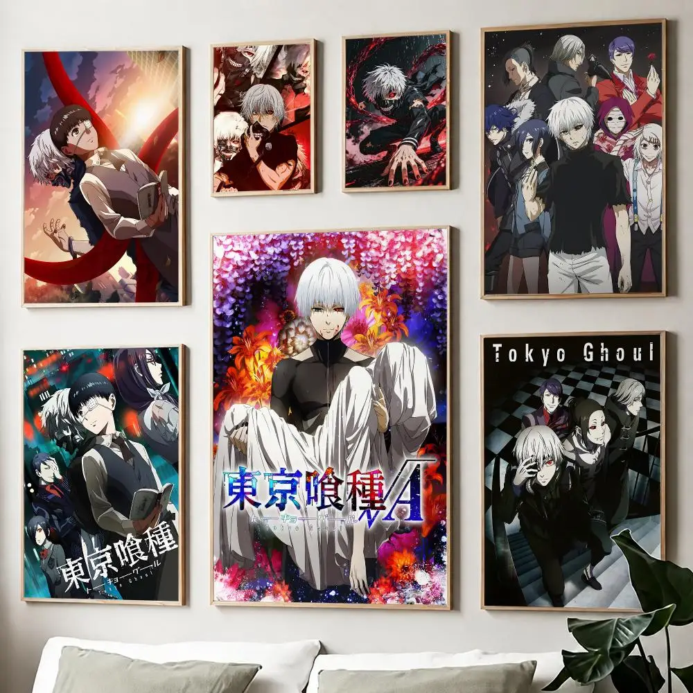 Popular Anime T-TokyoS G-GhoulS Poster Fancy Poster American Film Mural Home Childrens Room Wall Decor Print