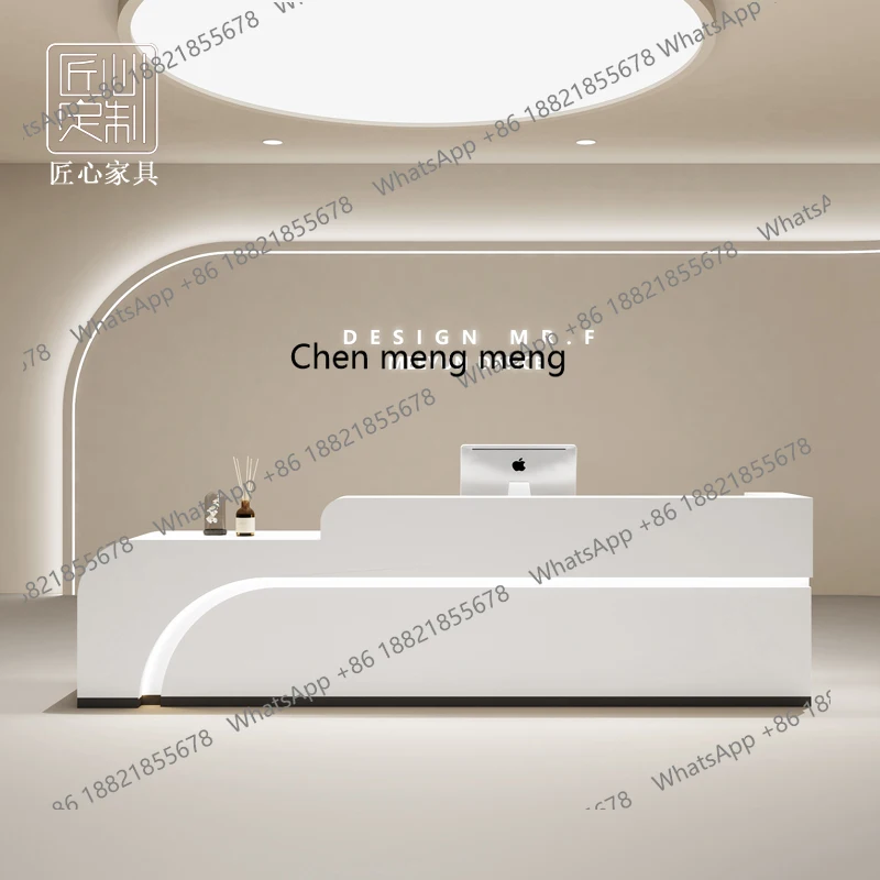 Semplice negozio di abbigliamento cassa pagina reception salone di bellezza clinica yoga salone di salute vernice da forno