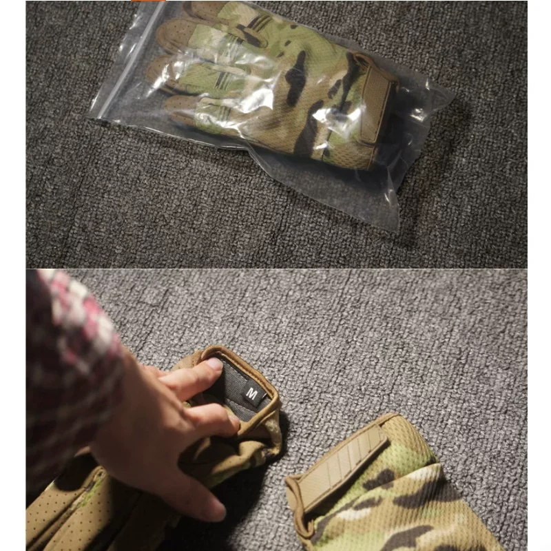 MC Multi Terrain Full Finger Soft Lined Gloves for Mountain Climbing Protection and Military Fans Tactical Gloves