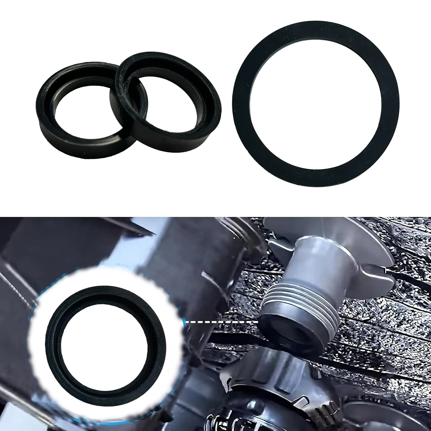 Inlet & Outlet Seal Set for Intex Pure Spa, 3Pcs A/B/C Prevent Leaks Gasket SSP-H-20-M & SB-20M SSP-H-10-2 SSPH102 401M 403M 637