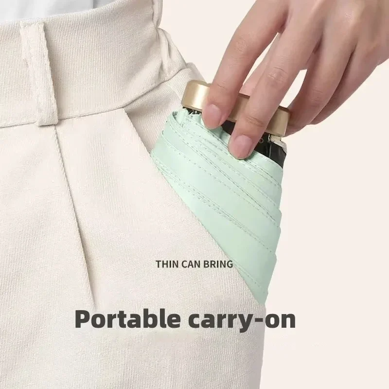 Xiaomi Mini Capsule Umbrella Small Pocket Rain Umbrella Vinyl Folding UV Ultraviolet Protection Ultra Light Dual Use UmbrellaNew - Image 2