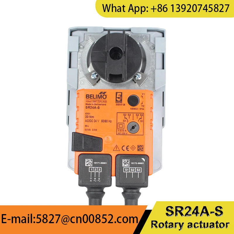 Belimo SR24A-S 20Nm AC/DC24V Ventilation drive Valve actuator HVAC Systems Building ventilation systems in stock original IP54