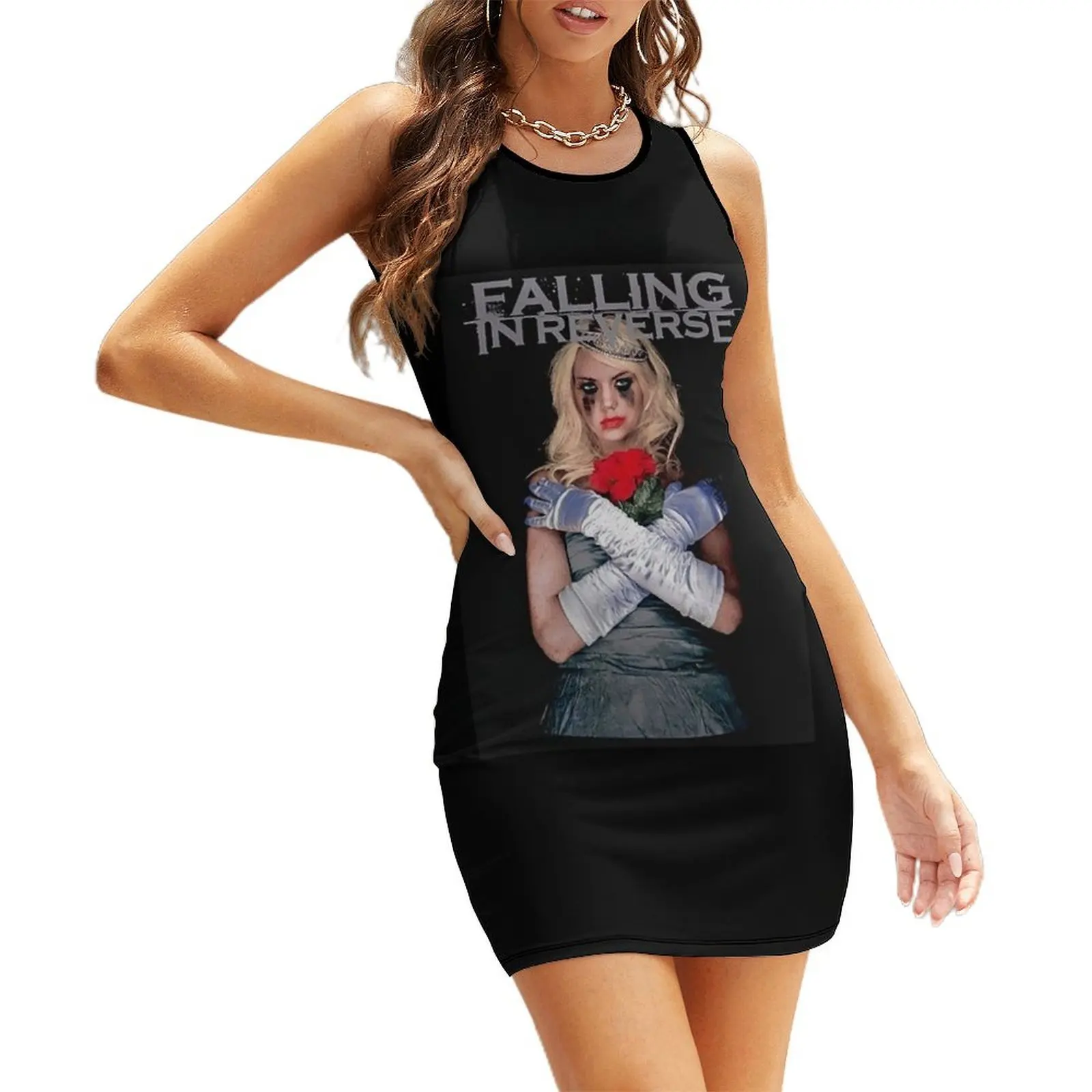 

Falling In Reverse Classic Sleeveless Sundress women's elegant loose dresses dress party night summer dresses ladies 2025