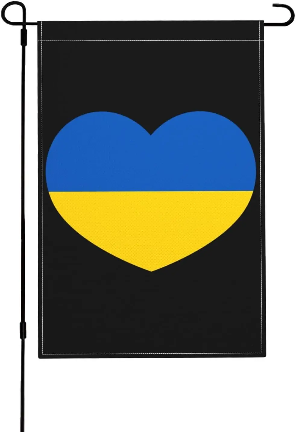 Love Ukraine Flag Ukrainian Heart Vertical Double Sided Garden Flag 12 X 18 Inch Seasonal Flag Farmhouse Home Decoration Outdoor