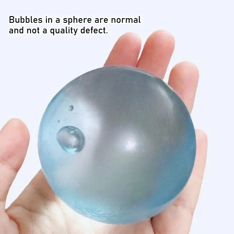 Blue Maltose Gummy Toy | Soft Transparent Simulation Ball, Cute Anti-Stress Fidget with Quick Rebound for Relaxation Gifts