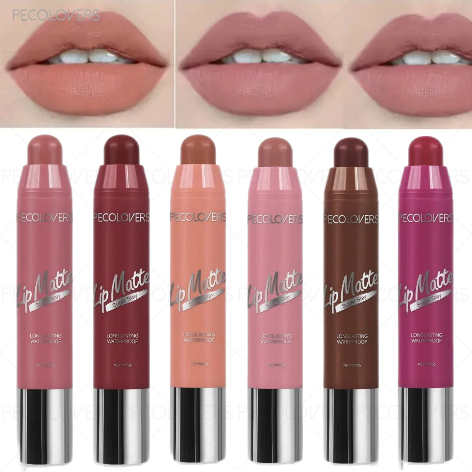 1 szt. Matowa aksamitna szminka, wysoki pigment, płynny konturówka do ust, gładka, długotrwała, nieklejąca się, dla wszystkich typów, idealny prezent.