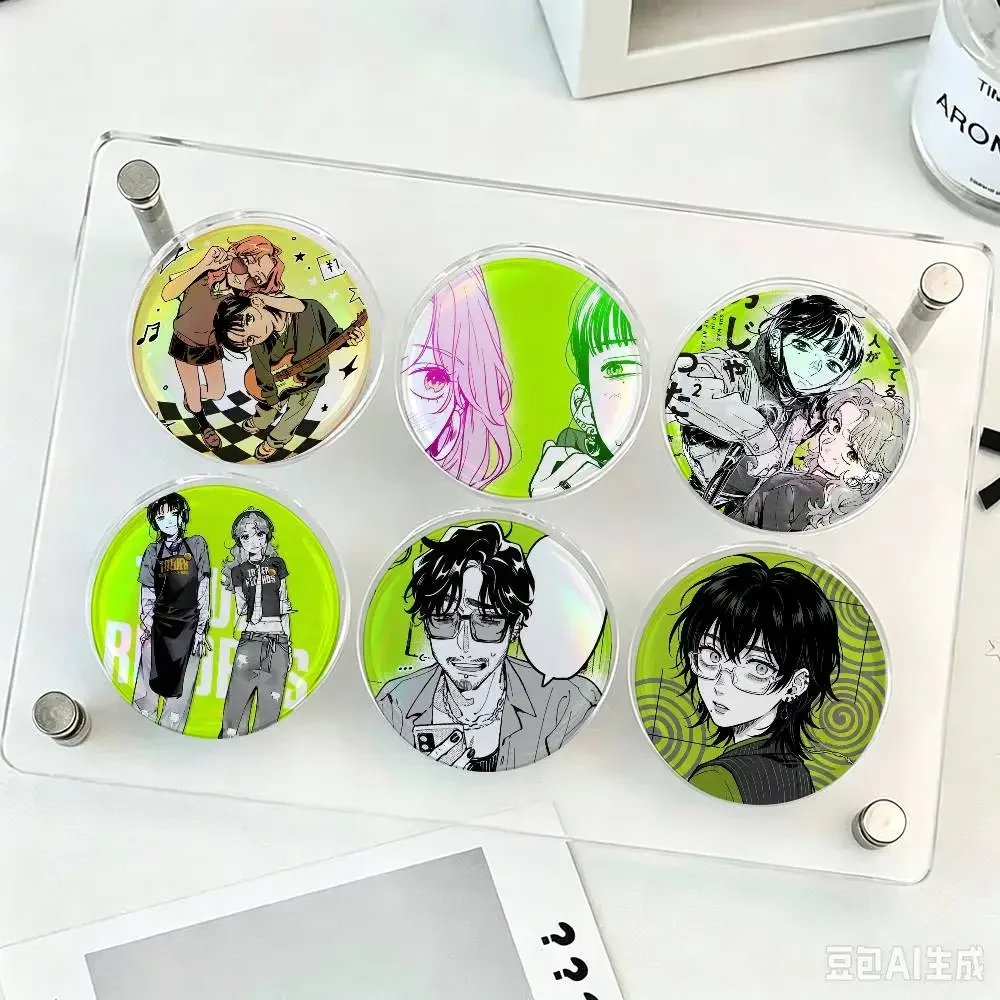 The Green Yuri Guy KiniOto Manga Creator Tinplate Button Custom Anime  Old-school Brooch Cartoon Collar Badge Jewelry Gift Fans