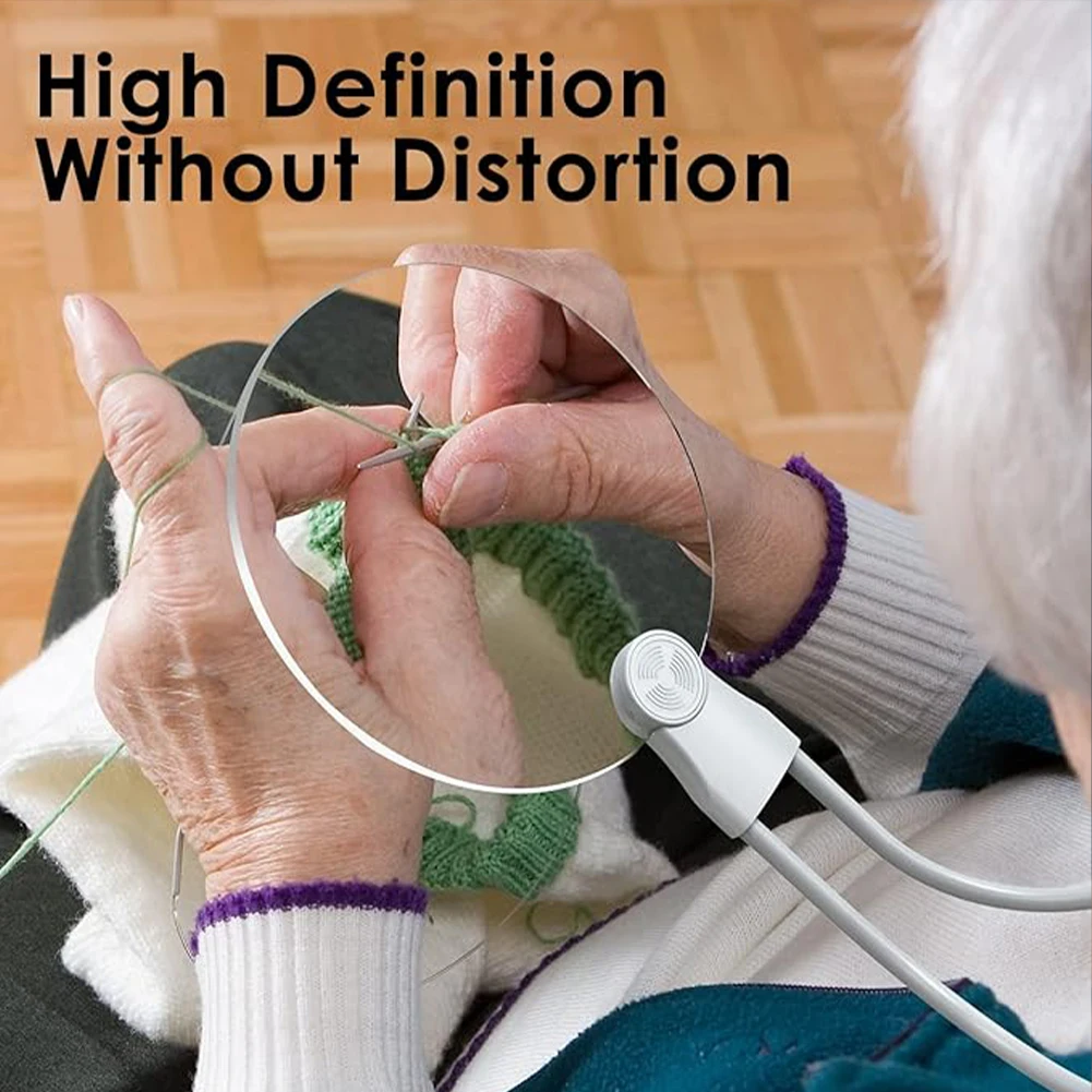 5X الرقبة ارتداء عدسة مكبرة قابل للتعديل 13 سنتيمتر الخياطة التطريز المكبر إبرة عدسة مكبرة عبر غرزة اكسسوارات