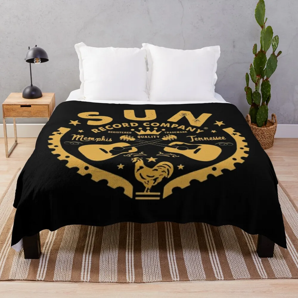 

sun records classic Throw Blanket Soft Beds Cute Nap Blankets