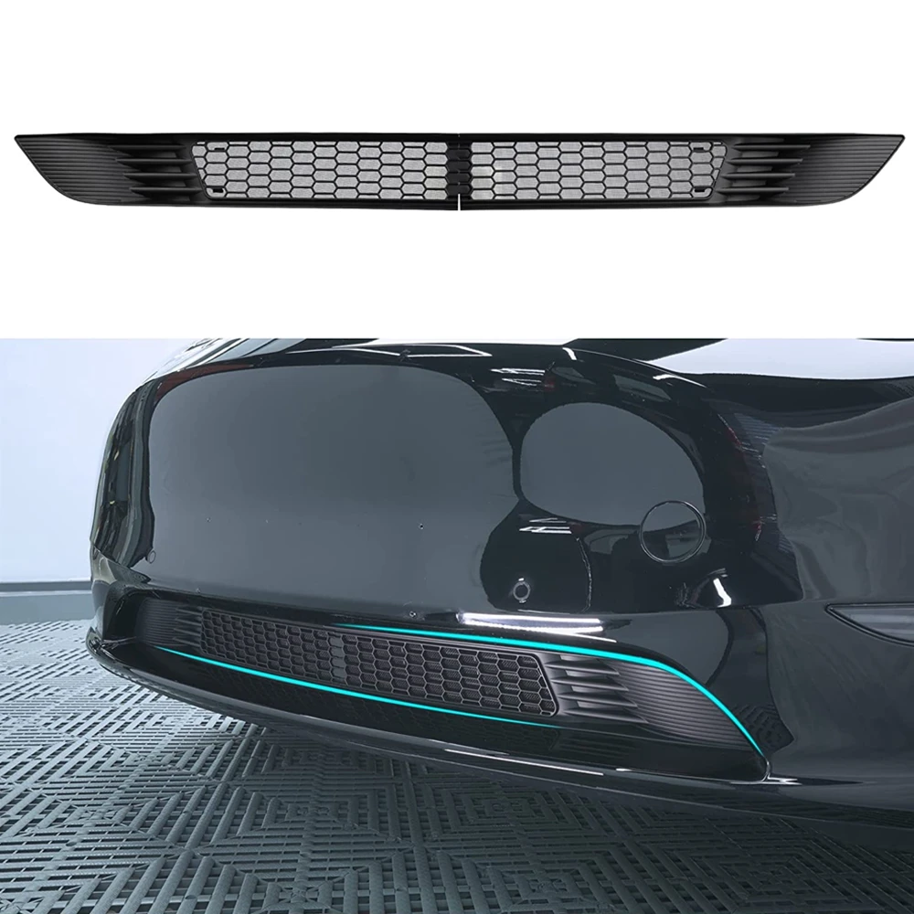 For Tesla Model Y 3 Highland 2024 Car Lower Bumper Anti Insect Net Anti-dustproof Air Vent Grille Cover Insect-proof Front Inlet