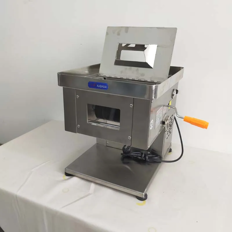 Stainless Steel Meat Cutter Commercial Desktop Meat Slicer Fully Automatic 110V/220V 850W Vegetable Cutter Meat slicing machine