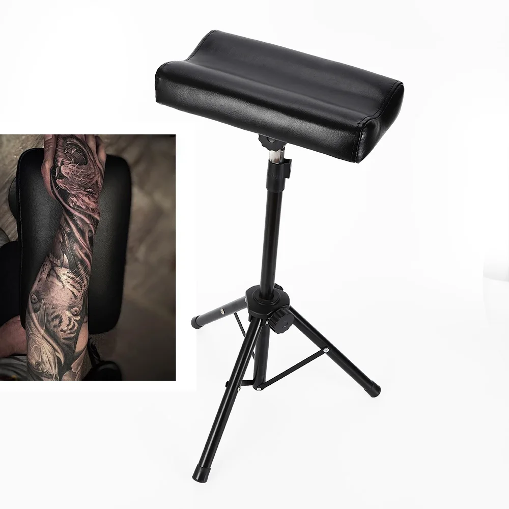 Portable Tattoo Arm Rest Leg Rest Tattoo Tripod Stand Chair Height Adjustable 70-100cm For Nail Salons, Tattoo Parlors, Spas