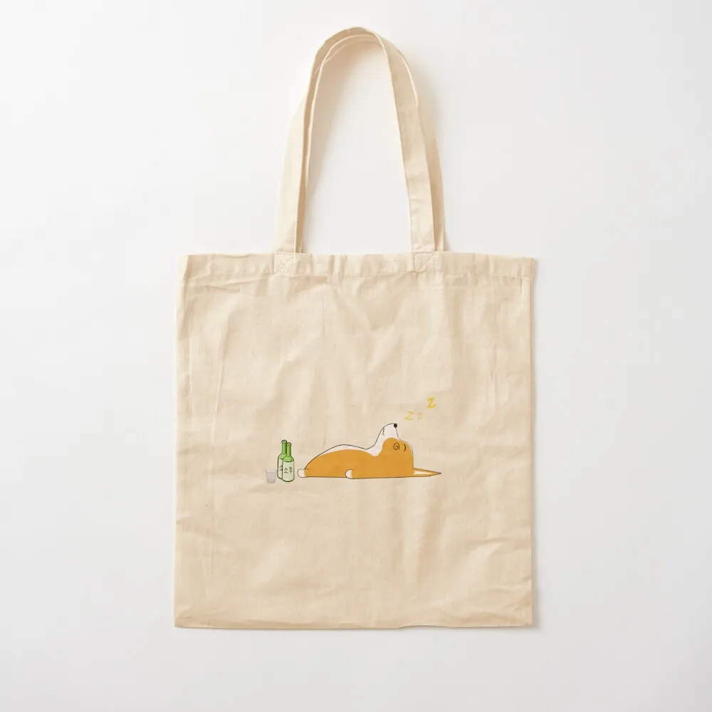 

Corgi Nightlife Soju Tote Bag Gift bags Cloth bag bag for beach Canvas Tote