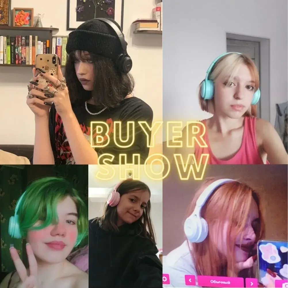 Macaron-hoofdtelefoon Draadloze Bluetooth-hoofdtelefoon voor kinderen Stereohoofdband Gaming-headset met microfoon Gamer Girl-cadeau voor mobiele tablet