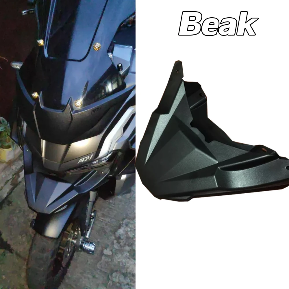 

ADV150 Beak Nose Cone Extender For Honda ADV 150 160 2019 2020 2021 2022 ADV160 Front Fender Tire Cover Fairing Accessories Moto