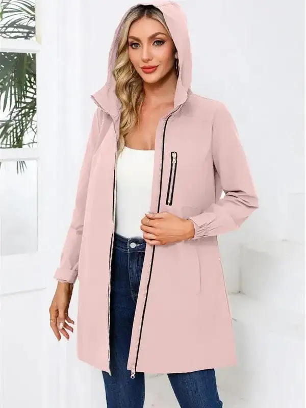 

Свободная повседневная женская толстовка с капюшоном и длинными рукавами в уличном стиле, свободного кроя, короткая куртка, цельная модель, весенняя коллекция, цветная