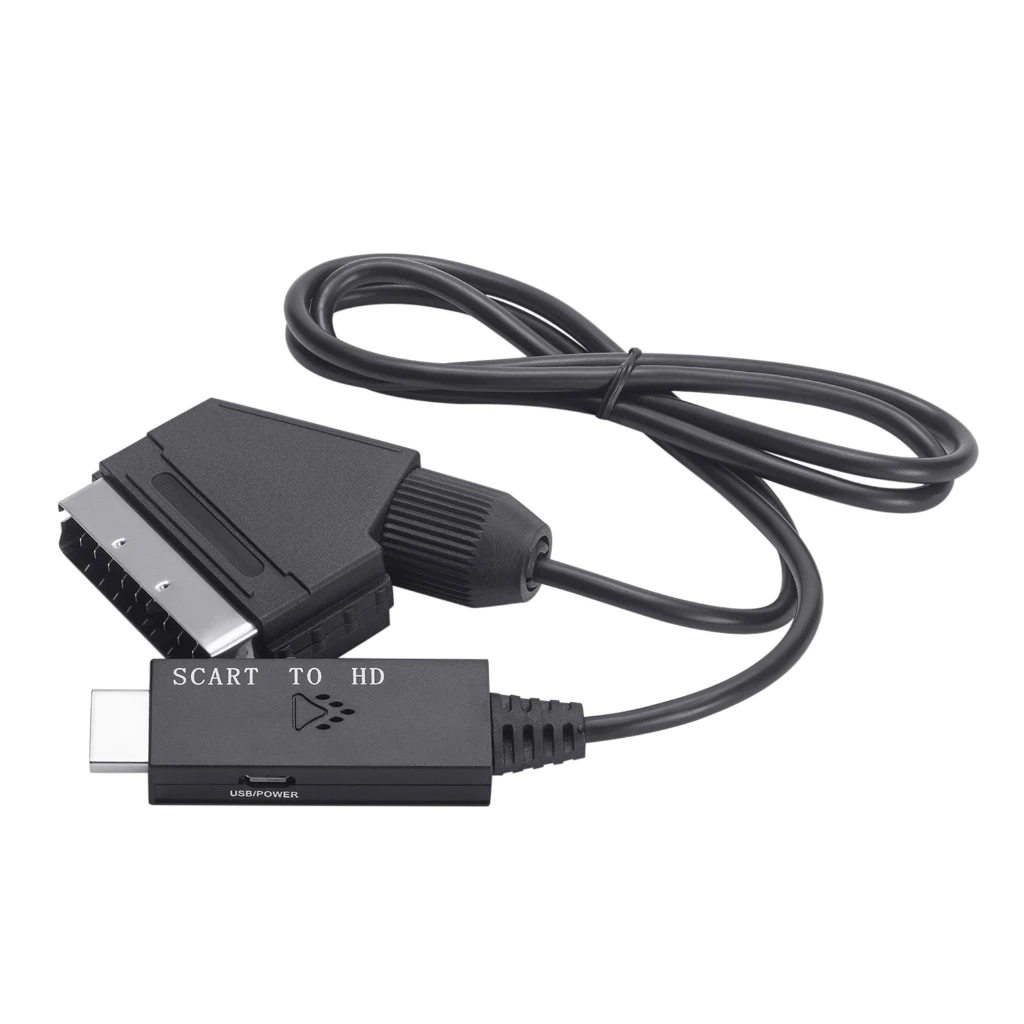 

HDMI-Compatible to Scart Adapter 1080p60Hz/720p60Hz HDMI-Compatible Output USB Cable Power Supply Low Power Consumption