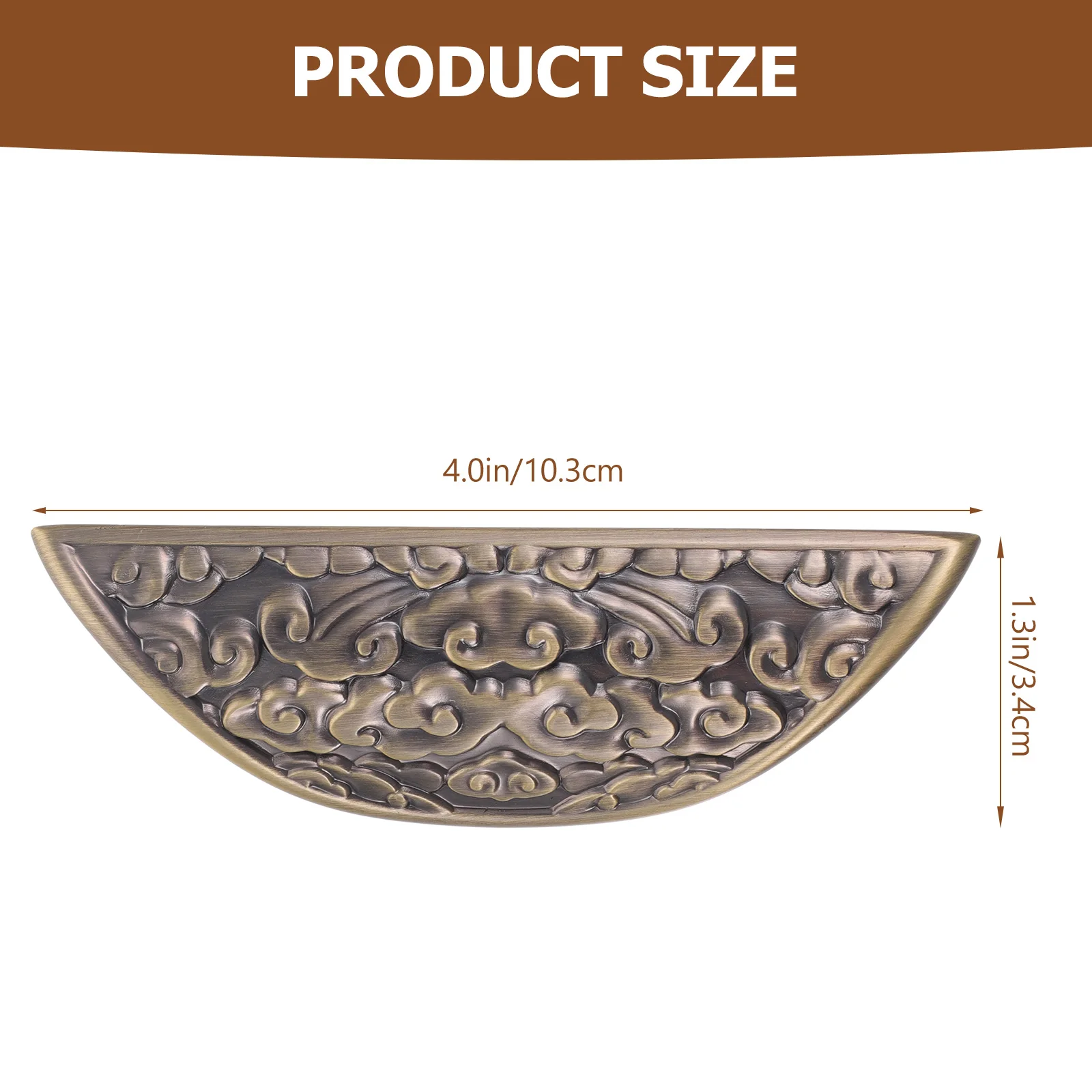 

2Pcs Vintage Bronze Cabinet Door H for Kitchen Furniture Wardrobe Drawer Zinc Alloy Durable Smooth Edge Pulls Hardware