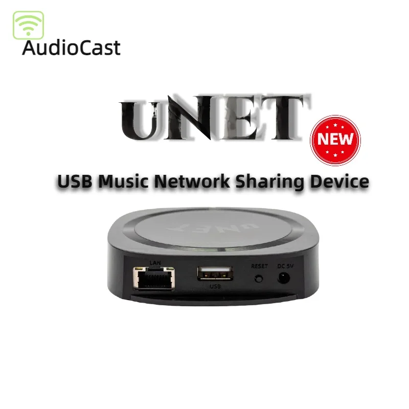 Audiocast uNET – USB-Gerät zum gemeinsamen Musiknetzwerk. USB-Arbeit für Wiim Arylic für nahtloses Streaming über Ihr Home-Audiosystem