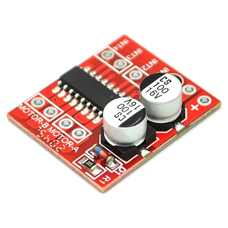 DC Motor Drive Module com Invertendo PWM Speed, Dual H Bridge Stepper Motor, Mini Vitória, L298N