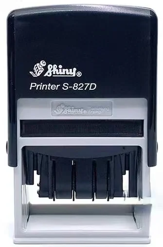 ختم تاريخ مصنوع حسب الطلب من العلامة التجارية Xinli ، حبر خلفي قابل للتعديل ، نوع الضغط ، طباعة قلاب ، لامعة ، تايوان ، من