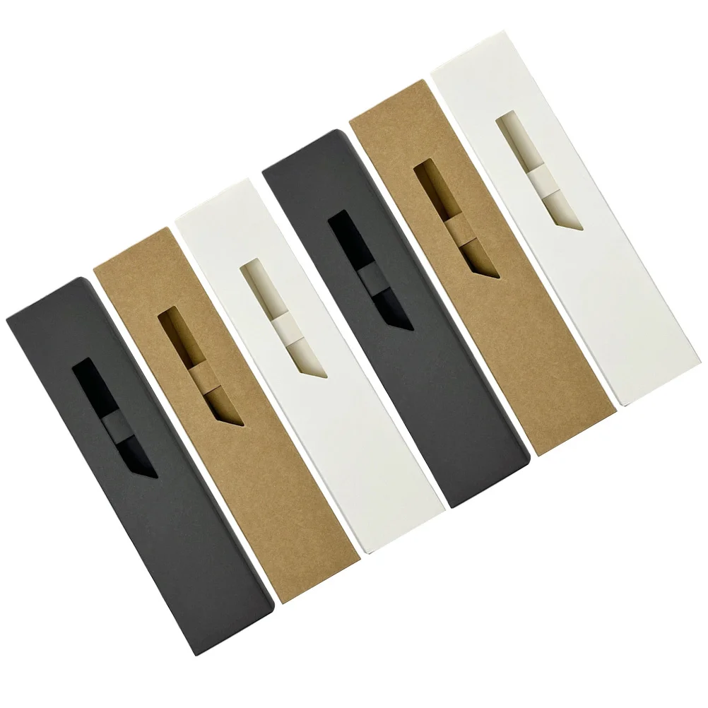 6Pcs Paper Pen Sleeve Case Single Fountain Pen Holder Pencil Pouch Durable Lightweight Portable Organizer Storage Box